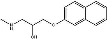 1-METHYLAMINO-3-(NAPHTHALEN-2-YLOXY)-PROPAN-2-OL Struktur