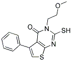 2-MERCAPTO-3-(2-METHOXYETHYL)-5-PHENYLTHIENO[2,3-D]PYRIMIDIN-4(3H)-ONE Struktur