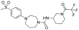 4-(4-METHANESULFONYL-PHENYL)-[1,4]DIAZEPANE-1-CARBOXYLIC ACID [1-(2,2,2-TRIFLUORO-ACETYL)-PIPERIDIN-3-YL]-AMIDE Struktur