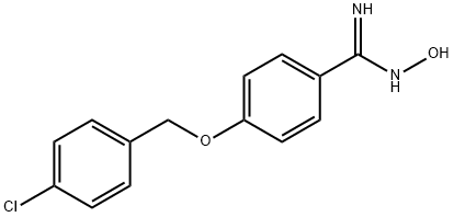 4-[(4-CHLOROBENZYL)OXY]-N'-HYDROXYBENZENECARBOXIMIDAMIDE Struktur