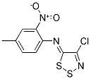 N-[(5Z)-4-CHLORO-5H-1,2,3-DITHIAZOL-5-YLIDENE]-N-(4-METHYL-2-NITROPHENYL)AMINE Struktur