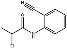 2-CHLORO-N-(2-CYANOPHENYL)PROPANAMIDE Struktur