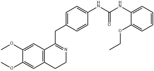 1-(4-((6,7-DIMETHOXY(3,4-DIHYDROISOQUINOLYL))METHYL)PHENYL)-3-(2-ETHOXYPHENYL)UREA Struktur