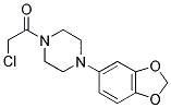 1-(4-BENZO[1,3]DIOXOL-5-YL-PIPERAZIN-1-YL)-2-CHLORO-ETHANONE Struktur