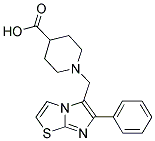 1-(6-PHENYL-IMIDAZO[2,1-B]THIAZOL-5-YLMETHYL)-PIPERIDINE-4-CARBOXYLIC ACID Struktur