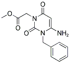 (4-AMINO-3-BENZYL-2,6-DIOXO-3,6-DIHYDRO-2H-PYRIMIDIN-1-YL)-ACETIC ACID METHYL ESTER Struktur