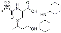 N-ACETYL-D3-S-(3-HYDROXYPROPYL-1-METHYL)-L-CYSTEINE, DICYCLOHEXYLAMMONIUM SALT Struktur