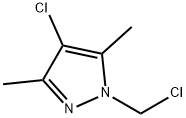 4-CHLORO-1-CHLOROMETHYL-3,5-DIMETHYL-1H-PYRAZOLE Struktur