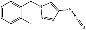 1-(2-FLUORO-BENZYL)-4-ISOTHIOCYANATO-1H-PYRAZOLE Struktur