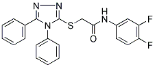 N-(3,4-DIFLUOROPHENYL)-2-[(4,5-DIPHENYL-4H-1,2,4-TRIAZOL-3-YL)SULFANYL]ACETAMIDE Struktur