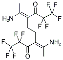 ETHYLEN-BIS(5-AMINO-2,2-DIFLUORO-5-METHYL-1,1,1-TRIFLUORO-PENT-4-EN-3-ONE) Struktur