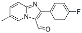 2-(4-FLUORO-PHENYL)-6-METHYL-IMIDAZO[1,2-A]-PYRIDINE-3-CARBALDEHYDE Struktur