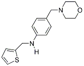 N-[4-(MORPHOLIN-4-YLMETHYL)PHENYL]-N-(THIEN-2-YLMETHYL)AMINE Struktur