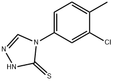 4-(3-CHLORO-4-METHYLPHENYL)-4H-1,2,4-TRIAZOLE-3-THIOL Struktur