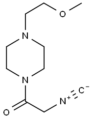 4-(2-METHOXYETHYL)-PIPERAZINO-1-ISOCYANO-ACETAMIDE Struktur