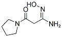 N'-HYDROXY-3-OXO-3-(1-PYRROLIDINYL)PROPANIMIDAMIDE Struktur