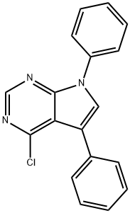 4-CHLORO-5,7-DIPHENYL-7H-PYRROLO[2,3-D]PYRIMIDINE Struktur