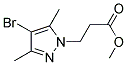 3-(4-BROMO-3,5-DIMETHYL-PYRAZOL-1-YL)-PROPIONIC ACID METHYL ESTER Struktur