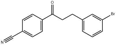 3-(3-BROMOPHENYL)-4'-CYANOPROPIOPHENONE Struktur