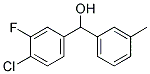 4-CHLORO-3-FLUORO-3'-METHYLBENZHYDROL Struktur