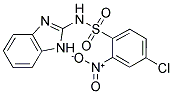 BENZIMIDAZOL-2-YL((4-CHLORO-2-NITROPHENYL)SULFONYL)AMINE Struktur