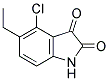 4-CHLORO-5-ETHYLISATIN Struktur