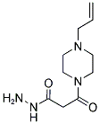 3-(4-ALLYL-PIPERAZIN-1-YL)-3-OXO-PROPIONIC ACID HYDRAZIDE Struktur