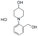 1-(2-HYDROXYMETHYLPHENYL)PIPERIDIN-4-OL HYDROCHLORIDE Struktur