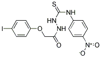 1-(2-(4-IODOPHENOXY)ACETYL)-4-(4-NITROPHENYL)THIOSEMICARBAZIDE Struktur