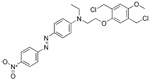 2,5-BIS(CHLOROMETHYL)-1-METHOXY-4-(O-DISPERSE RED 1)BENZENE Struktur