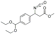 METHYL-3-ISOCYANATO-3-(4-BENZALDEHYDE DIETHYL ACETAL)PROPIONATE Struktur