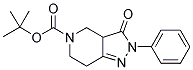 5-BOC-3-OXO-2-PHENYL-2,3,3A,4,6,7-HEXAHYDROPYRAZOLO[4,3-C]PYRIDINE Struktur