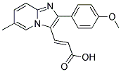 3-[2-(4-METHOXY-PHENYL)-6-METHYL-IMIDAZO[1,2-A]-PYRIDIN-3-YL]-ACRYLIC ACID Struktur