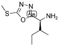 2-METHYL-1-(5-METHYLSULFANYL-[1,3,4]OXADIAZOL-2-YL)-BUTYLAMINE Struktur