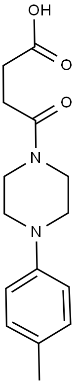 4-[4-(4-METHYLPHENYL)PIPERAZIN-1-YL]-4-OXOBUTANOIC ACID Struktur