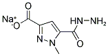 SODIUM 5-HYDRAZINOCARBONYL-1-METHYL-1 H-PYRAZOLE-3-CARBOXYLATE Struktur