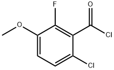 6-CHLORO-2-FLUORO-3-METHOXYBENZOYL CHLORIDE Struktur