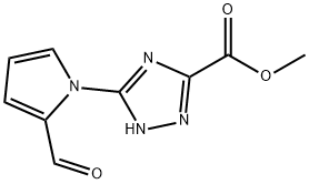 METHYL 5-(2-FORMYL-1H-PYRROL-1-YL)-4H-1,2,4-TRIAZOLE-3-CARBOXYLATE Struktur