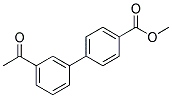 METHYL 3'-ACETYL[1,1'-BIPHENYL]-4-CARBOXYLATE Struktur