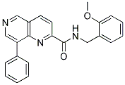 N-(2-METHOXYBENZYL)-8-PHENYL-1,6-NAPHTHYRIDINE-2-CARBOXAMIDE Struktur