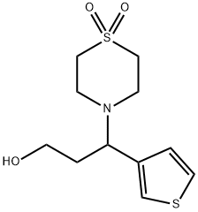 4-[3-HYDROXY-1-(3-THIENYL)PROPYL]-1LAMBDA6,4-THIAZINANE-1,1-DIONE Struktur