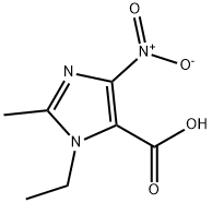 1-ETHYL-2-METHYL-4-NITRO-1H-IMIDAZOLE-5-CARBOXYLIC ACID Struktur