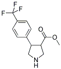 4-(4-TRIFLUOROMETHYL-PHENYL)-PYRROLIDINE-3-CARBOXYLIC ACID METHYL ESTER Struktur