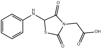 (5-ANILINO-2,4-DIOXO-1,3-THIAZOLIDIN-3-YL)ACETIC ACID Struktur