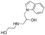 1-(2-HYDROXY-ETHYLAMINO)-3-INDOL-1-YL-PROPAN-2-OL Struktur