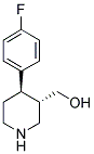 (3SR-4RS)-TRANS-4-(4-FLUOROPHENYL)-3-HYDROXYMETHYLPIPERIDINE Struktur