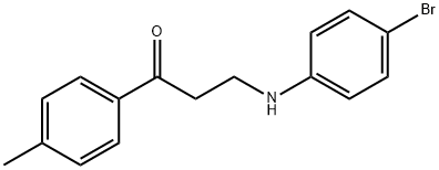 3-(4-BROMOANILINO)-1-(4-METHYLPHENYL)-1-PROPANONE Struktur