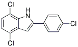 4,7-DICHLORO-2-(4-CHLORO-PHENYL)-1H-INDOLE Struktur