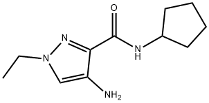 4-AMINO-1-ETHYL-1 H-PYRAZOLE-3-CARBOXYLIC ACID CYCLOPENTYLAMIDE Struktur