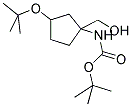 (3-TERT-BUTOXY-1-HYDROXYMETHYL-CYCLOPENTYL)-CARBAMIC ACID TERT-BUTYL ESTER Struktur